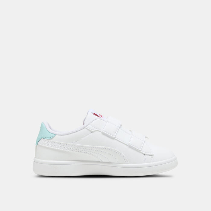 PUMA Kids' Smash 3.0 Badges Shoes White PUMA Kids' Smash 3.0 Badges Shoes White image number 2