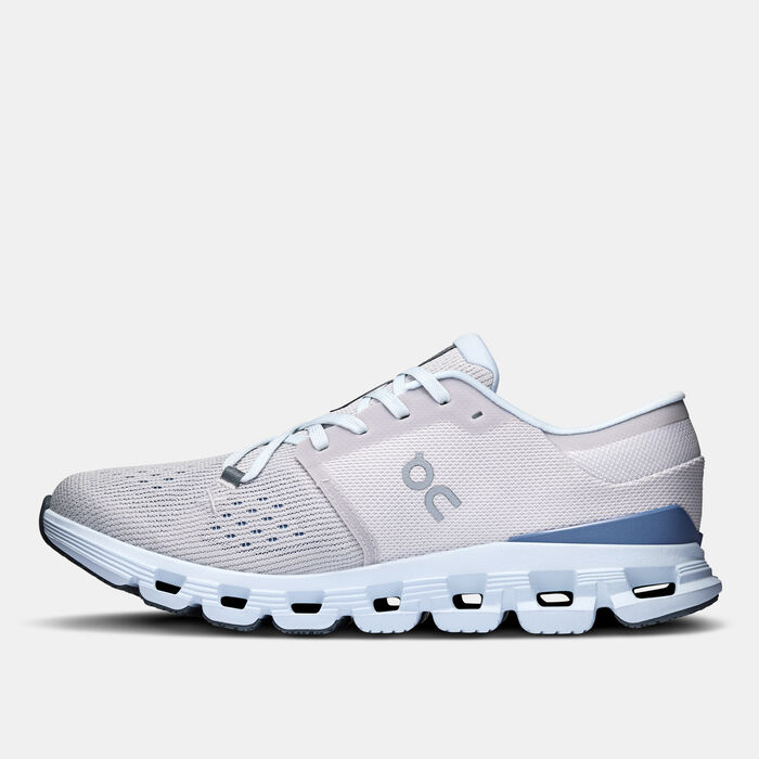 On Women's Cloud X 4 Training Shoes Grey On Women's Cloud X 4 Training Shoes Grey image number 2